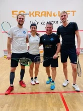 Die Sieger und 2. platzierten vlnr Juri Gerken, Aylin Günsav, SI Stuttgart, James Dedora, Frederick Eichmeier, TSV Scharnhausen